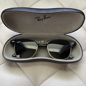 Ray-Ban Black and Gold Sunglasses